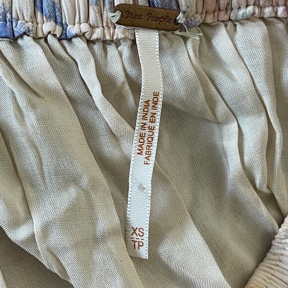 FREE PEOPLE TRUE TO YOU MULTICOLOR SHEER MAXI SKIRT SIZE XS/TP - Picture 6 of 6